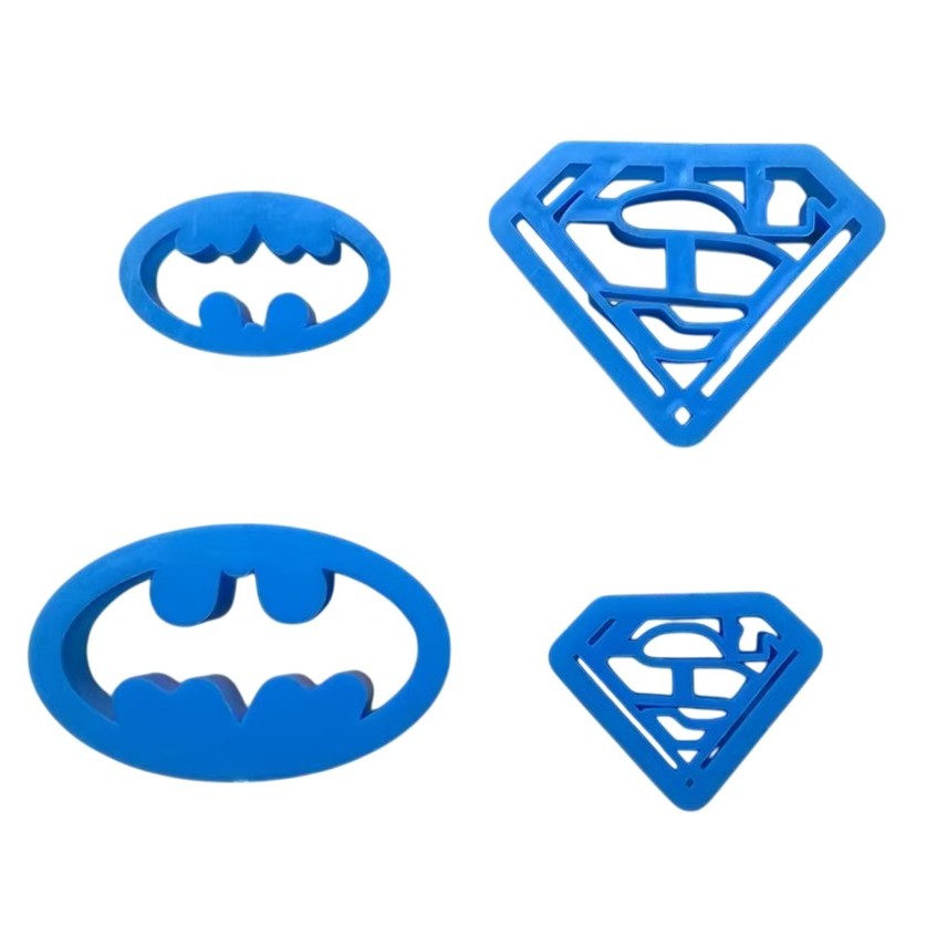 SweetArt Cortador Super Heróis Batman e Super Homem, conj 4