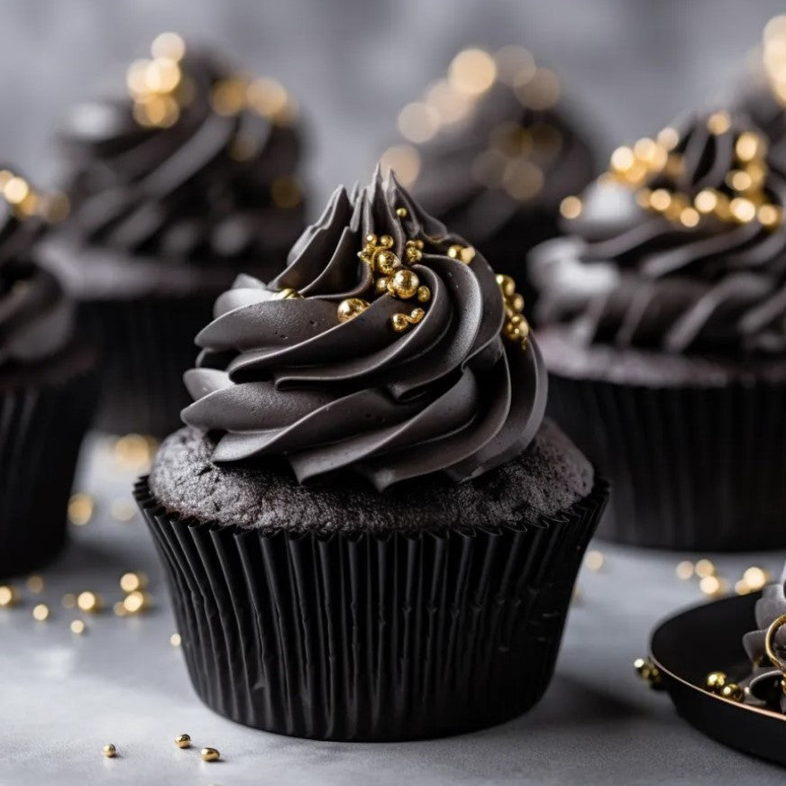 Tacinhas de Cupcakes Preta Conj. de 50- Azucren