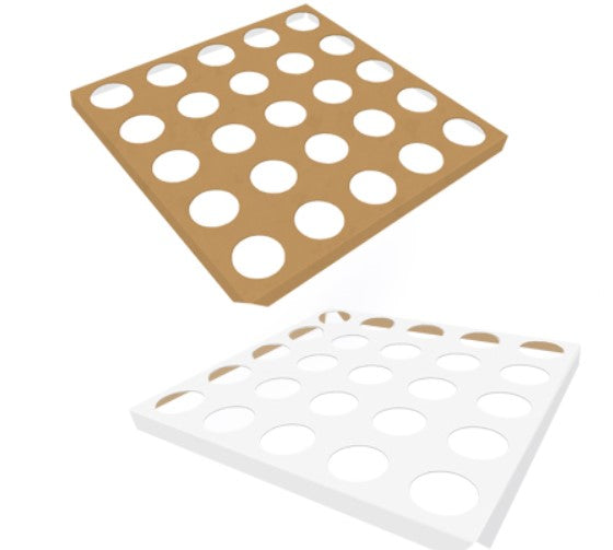 Suporte/Base para 25 brigadeiros 24x24cm