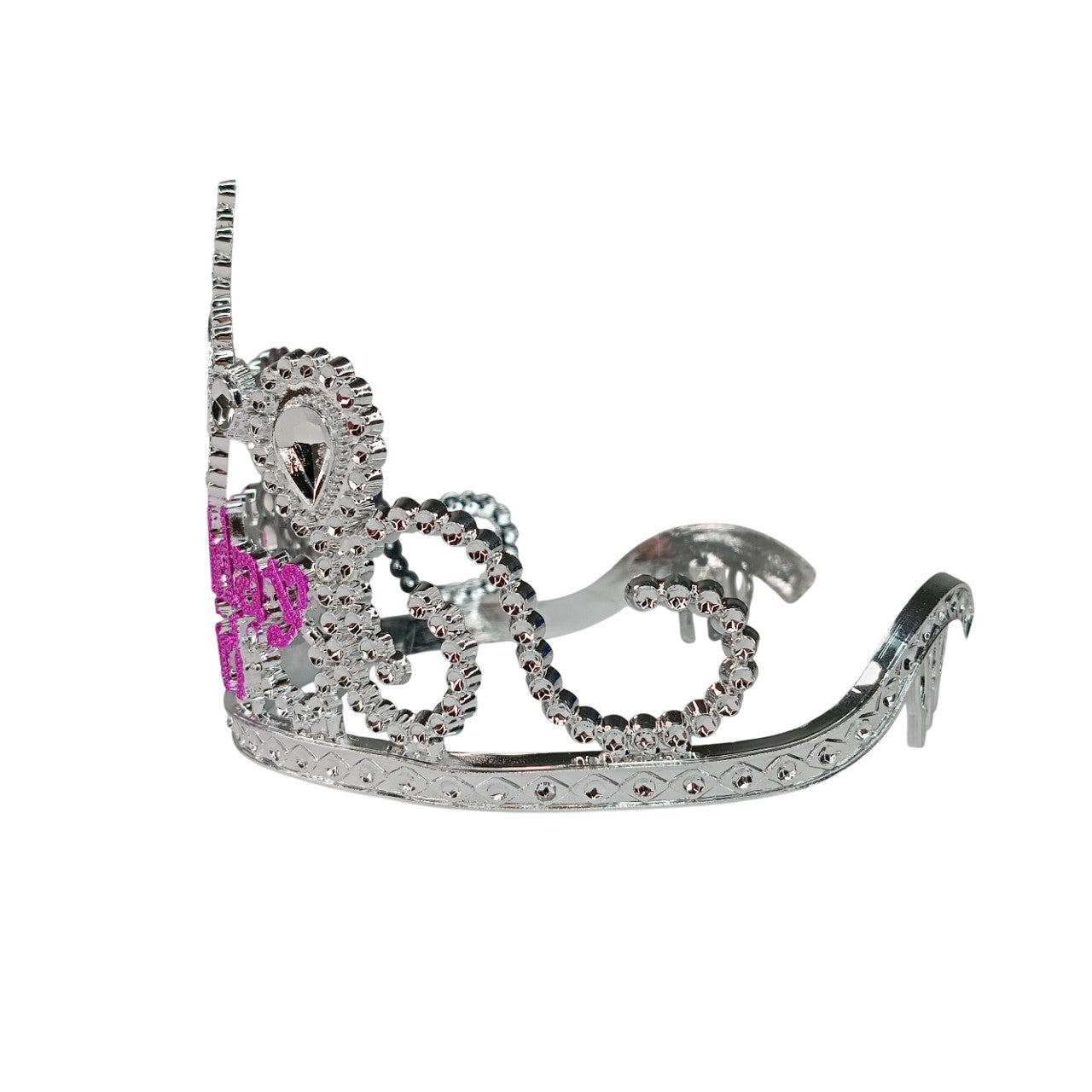 Topper Coroa/Tiara Brilhante Birthday Girl 12,5x9 cm