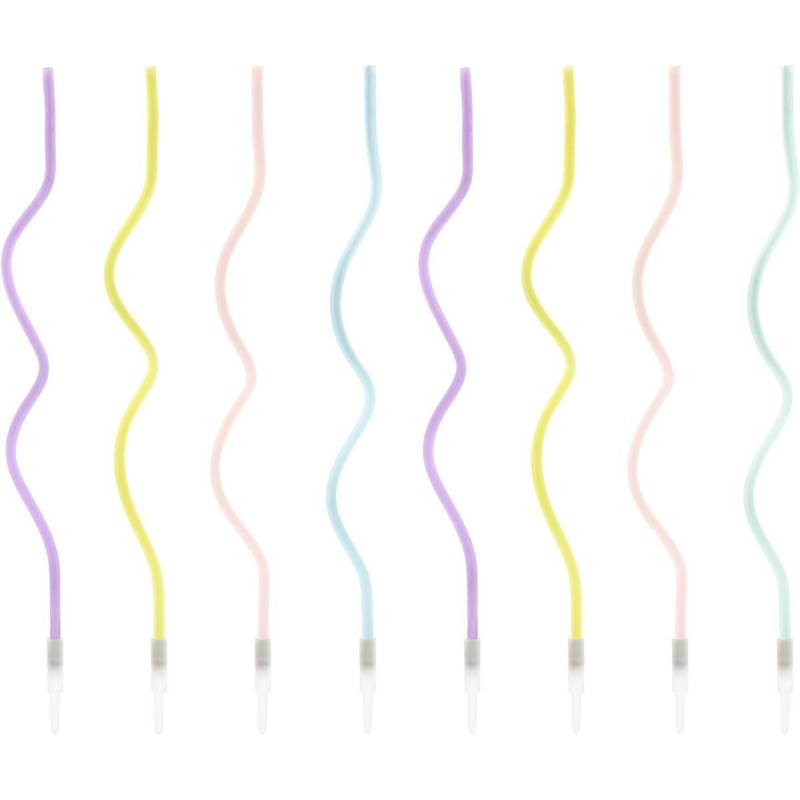 Velas Coloridas Longas 16cm, conj 8