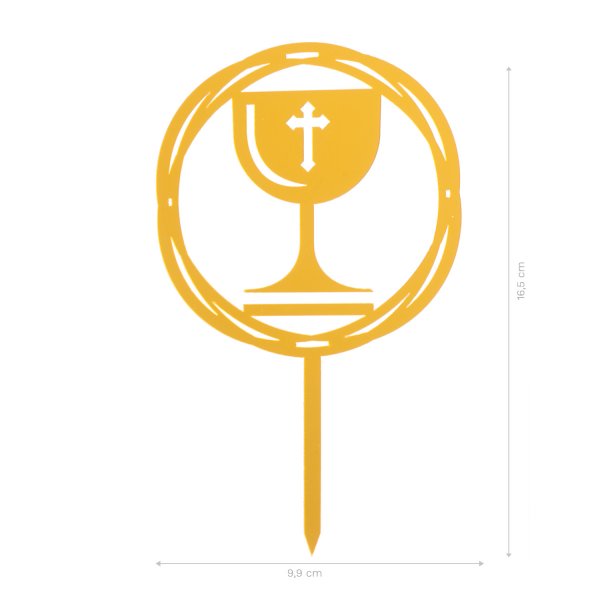 Topo Dourado Cálice