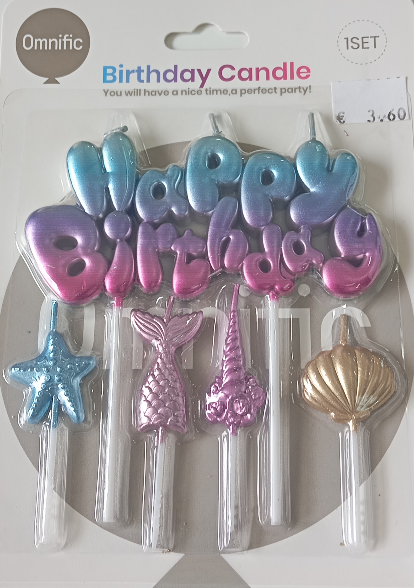Velas Happy Birthday + Mar