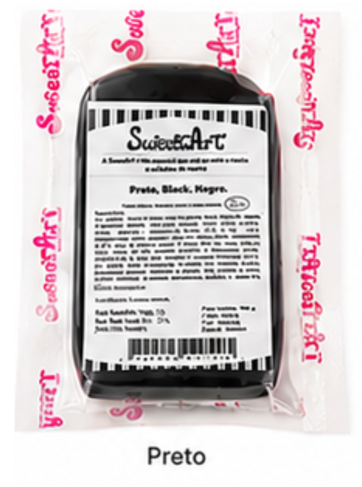 SweetArt Pasta de Açúcar Preta