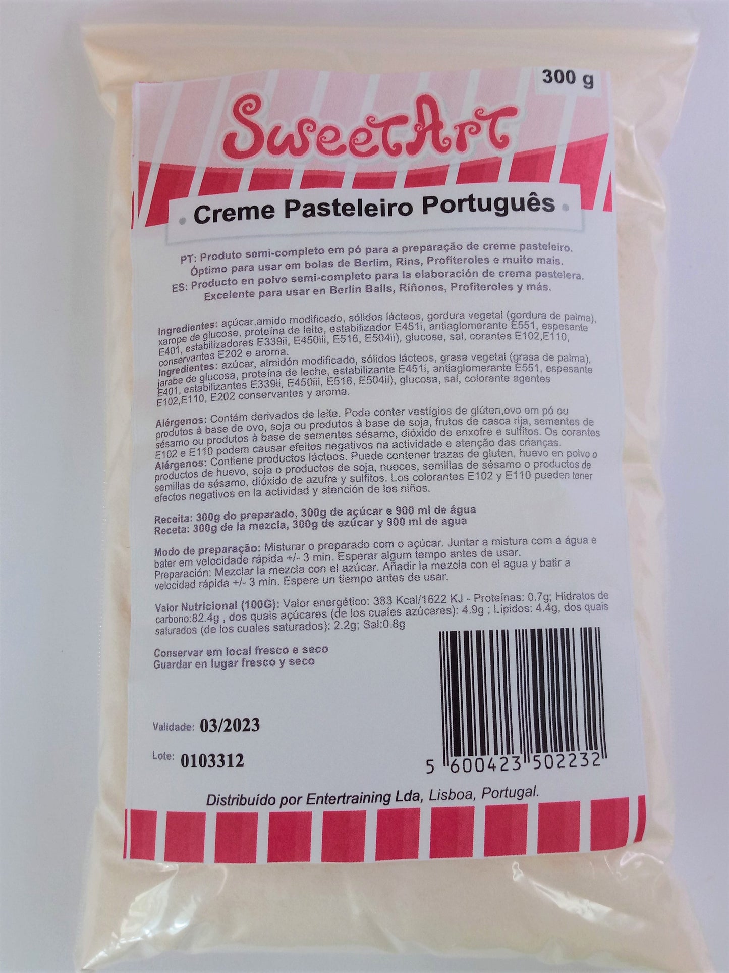 SweetArt Creme Pasteleiro Português 300g