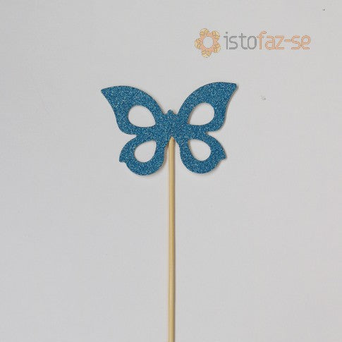 SweetArt Toppers Borboletas Azul - Conj. 3