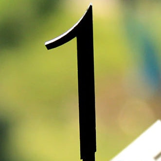 SweetArt Topper Acrílico Preto Nº1