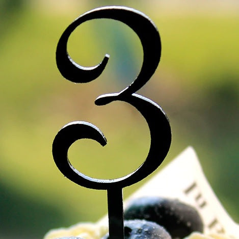 SweetArt Topper Acrílico Preto Nº3