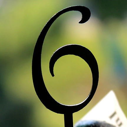 SweetArt Topper Acrílico Preto Nº6