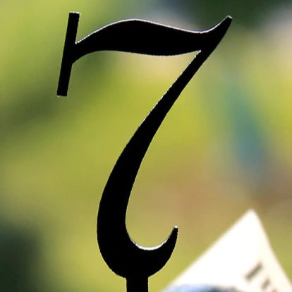 SweetArt Topper Acrílico Preto Nº7