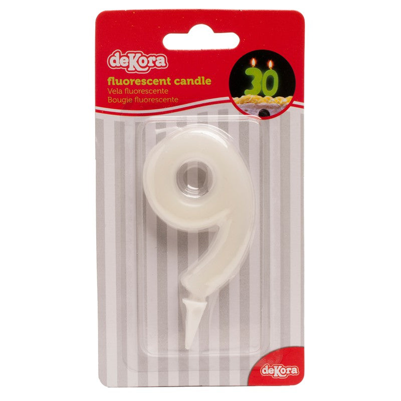 Vela nº 9 Fluorescente