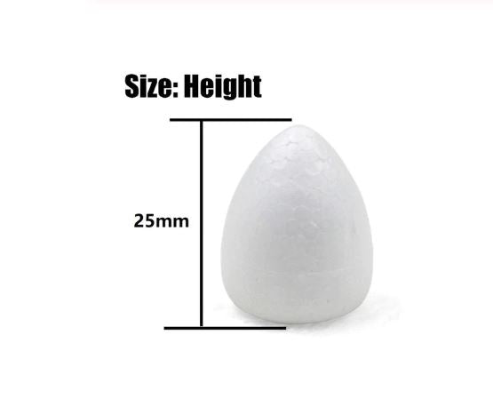 SweetArt Botão para rosa em esferovite 2,5cm- conj 10