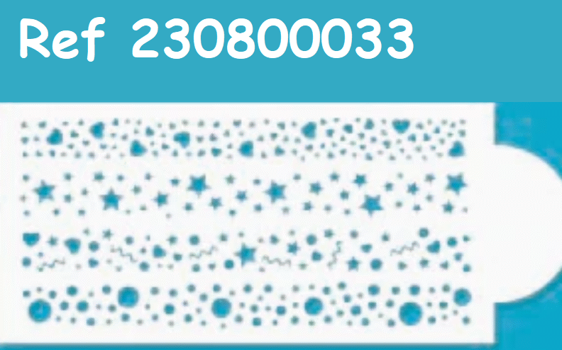 SweetArt Stencil Decorativo 26cmX11cm nº10