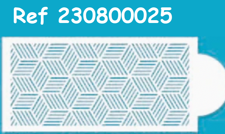 SweetArt Stencil Decorativo 26cmX11cm nº2