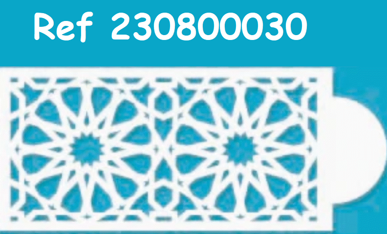 SweetArt Stencil Decorativo 26cmX11cm nº7