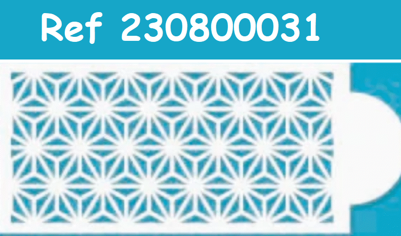 SweetArt Stencil Decorativo 26cmX11cm nº8