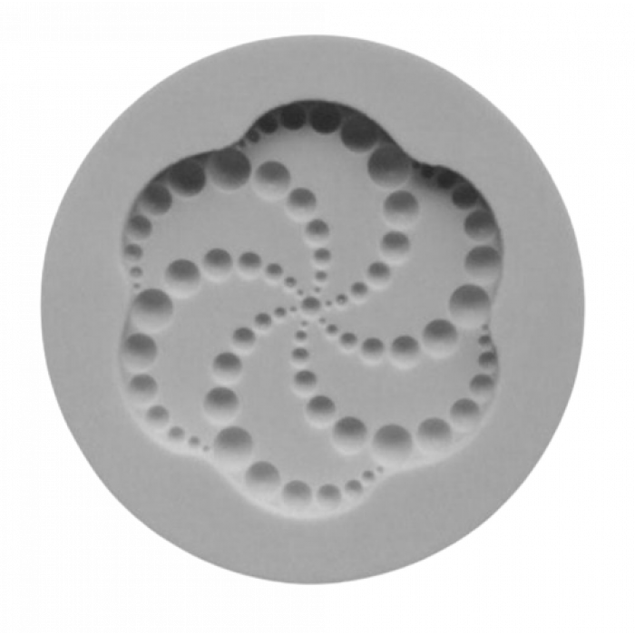 Molde Topo de Cupcake Espiral de Contas