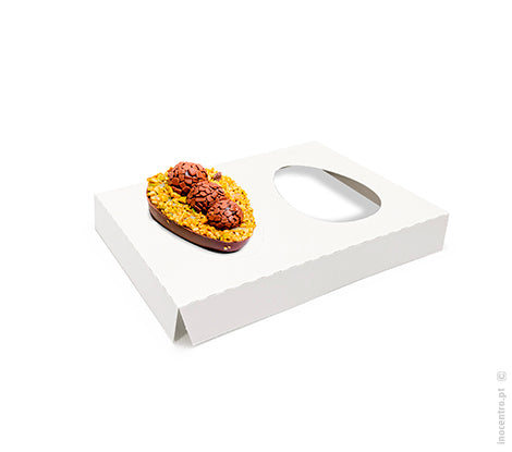 Caixa cartolina para ovo colher com janela