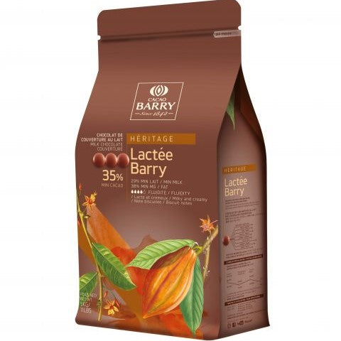 Chocolate Leite 35% Lactée  Barry Cacao Barry 400g Reembalado