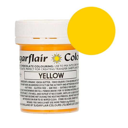 Corante Lipossolúvel para Chocolate Amarelo 35g-  Sugarflair