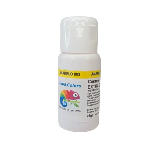 Corante Gel Extra Amarelo 25ml- Food Colours