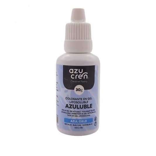 Corante gel lipossolúvel Azul Céu 30ml - Azucren