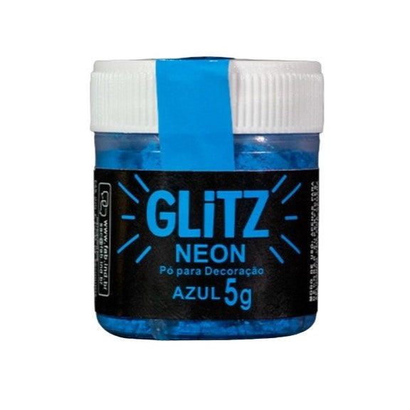 Pó Não Tóxico Glitz Neon Azul 5g- FAB