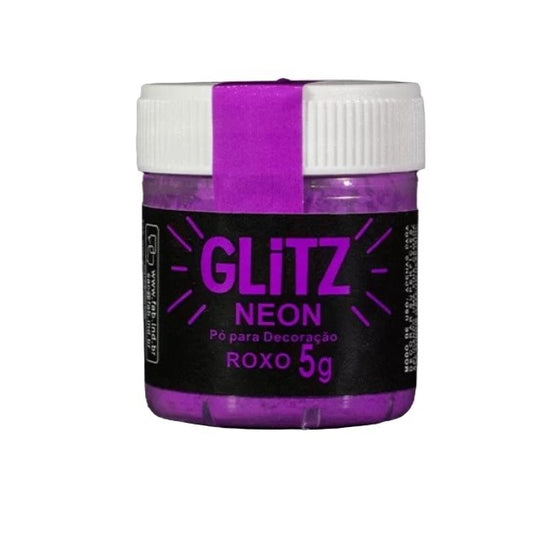 Pó Não Tóxico Glitz Neon Roxo 5g- FAB