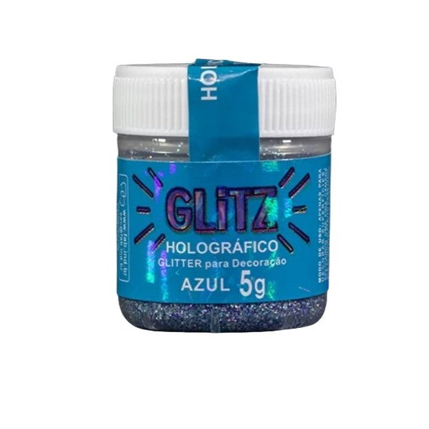 Purpurina Glitz Holográfico Azul 5g- FAB