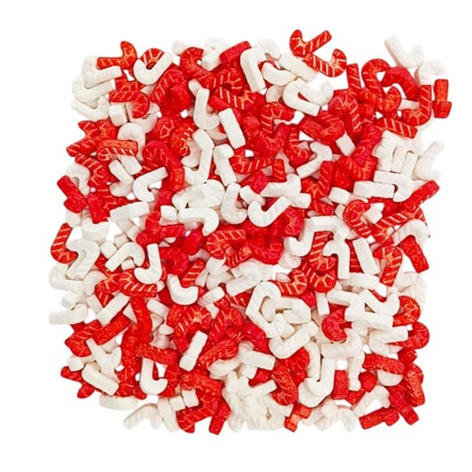 Confetis Bengalas Açúcar Branco/Vermelho 10g