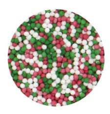 SweetArt Confetis Pérolas Açúcar Branco/Verde/Vermelho 75g