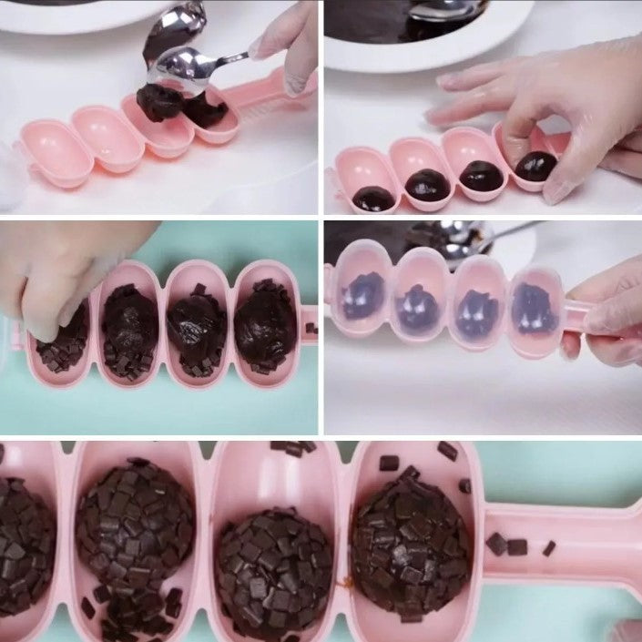 Chocalho para brigadeiros com 3 cavidades