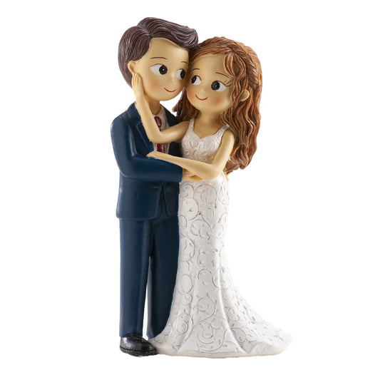 Casal Noivos Laço Nupcial 16cm