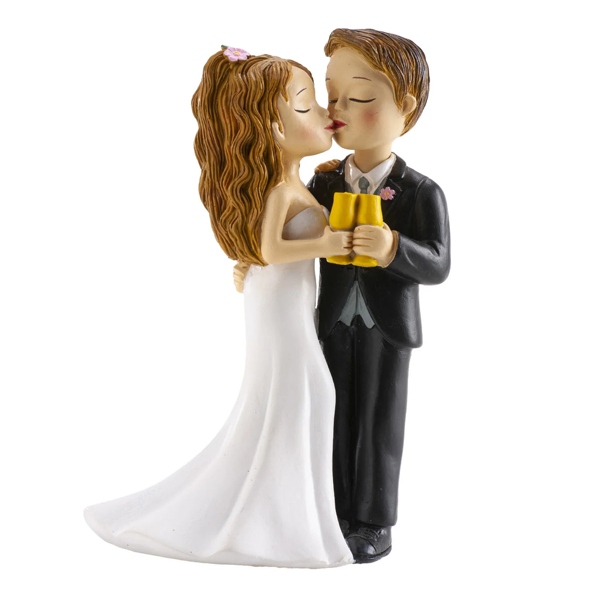 Casal de Noivos a brindar  16CM