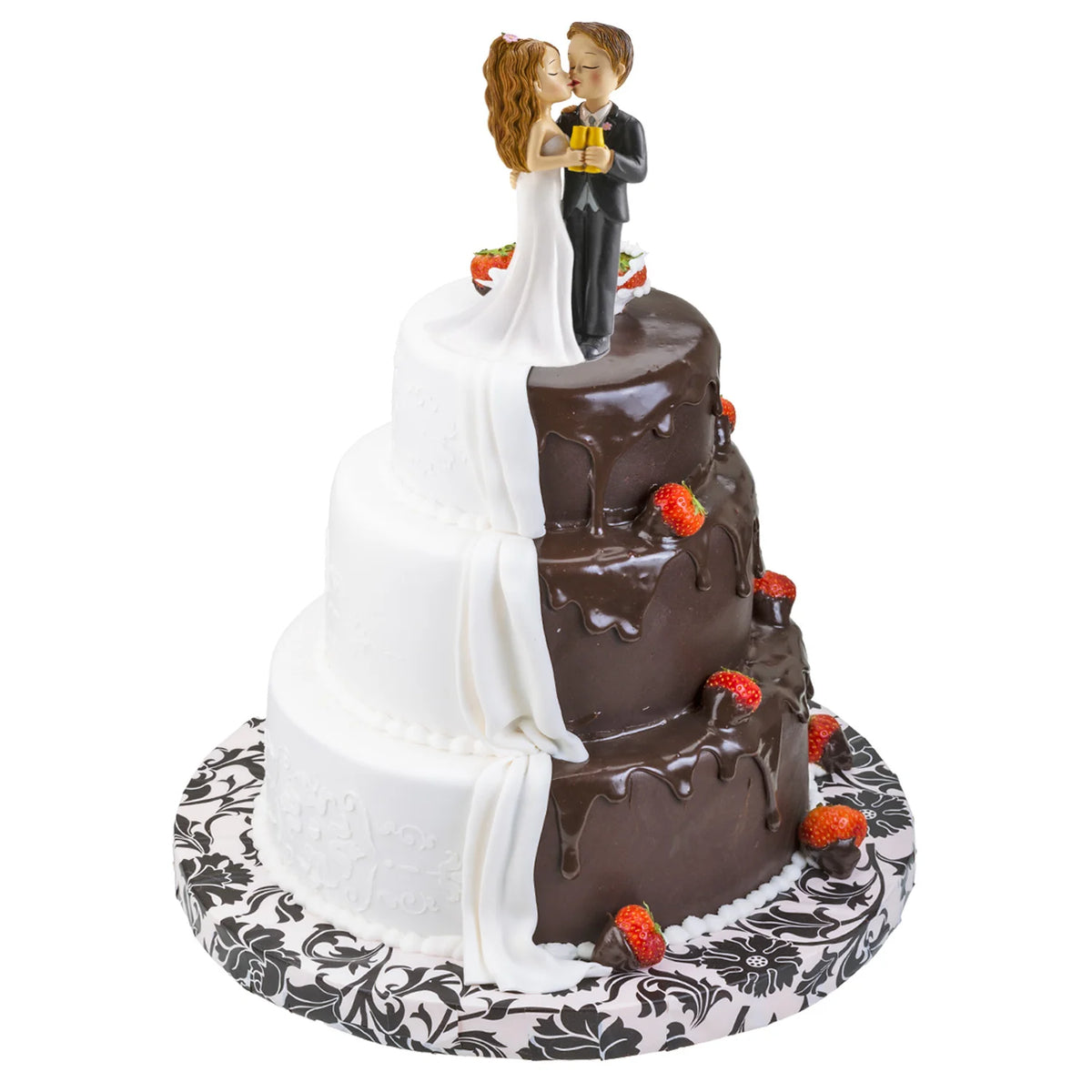 Casal de Noivos a brindar  16CM