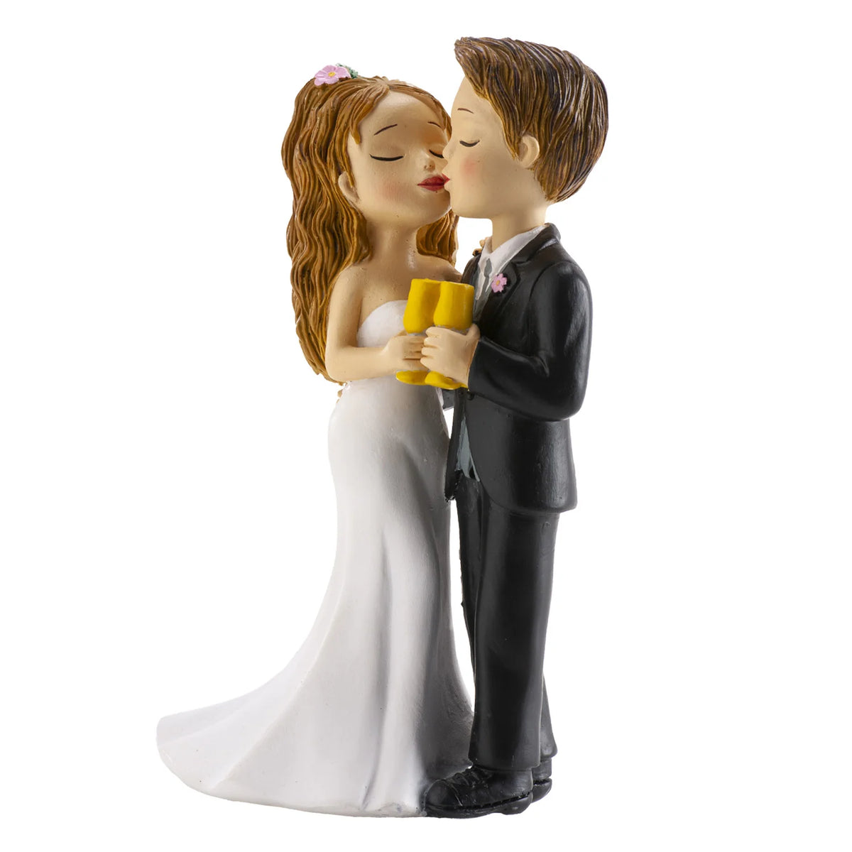 Casal de Noivos a brindar  16CM