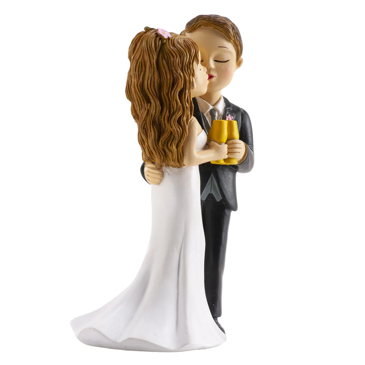 Casal de Noivos a brindar  16CM