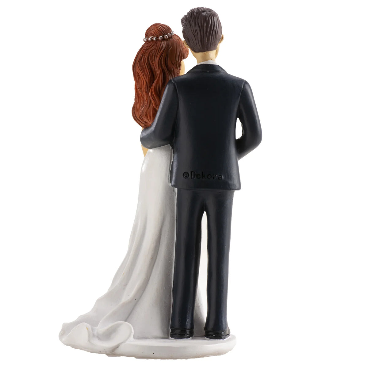 Casal Noivos Mãos Dadas 18cm