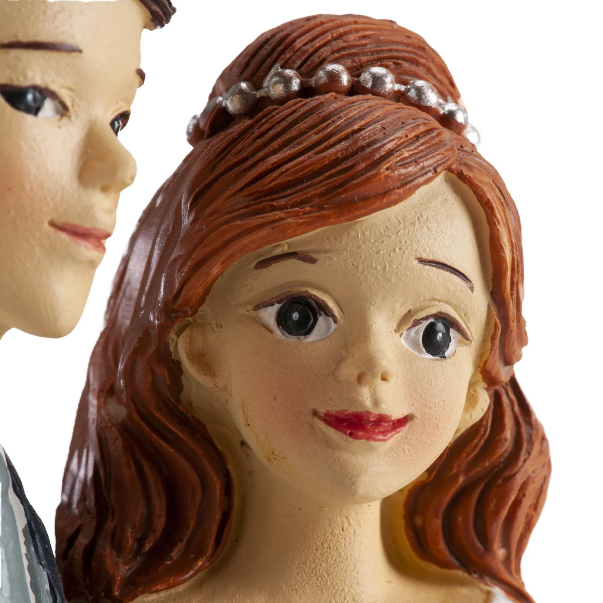 Casal Noivos Mãos Dadas 18cm