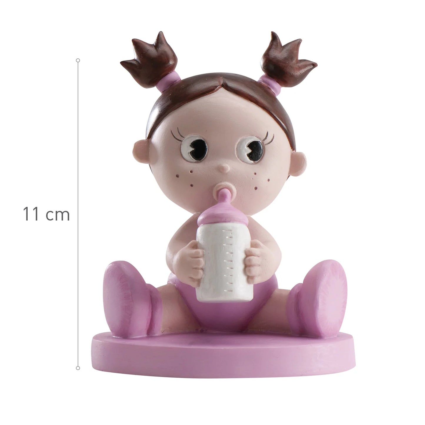 Boneco Bebé com biberão rosa