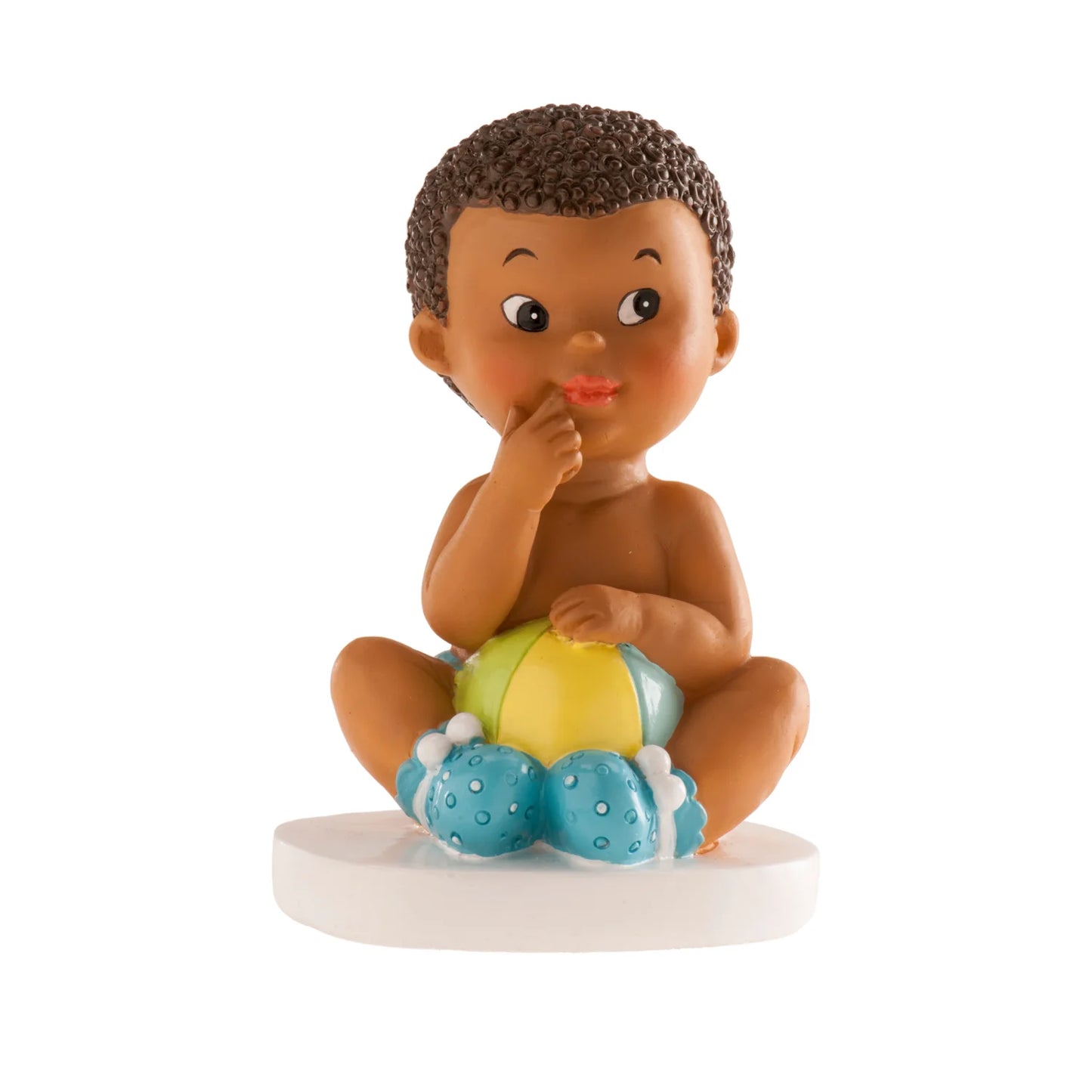 Boneco sentado com bola