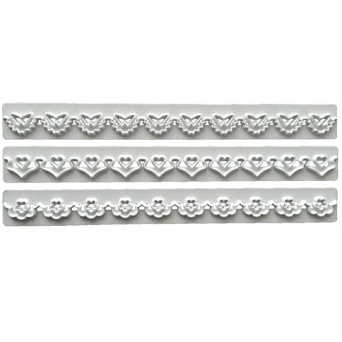 Régua de Padrões Bordados 2 - Borboleta, Coração, Flor