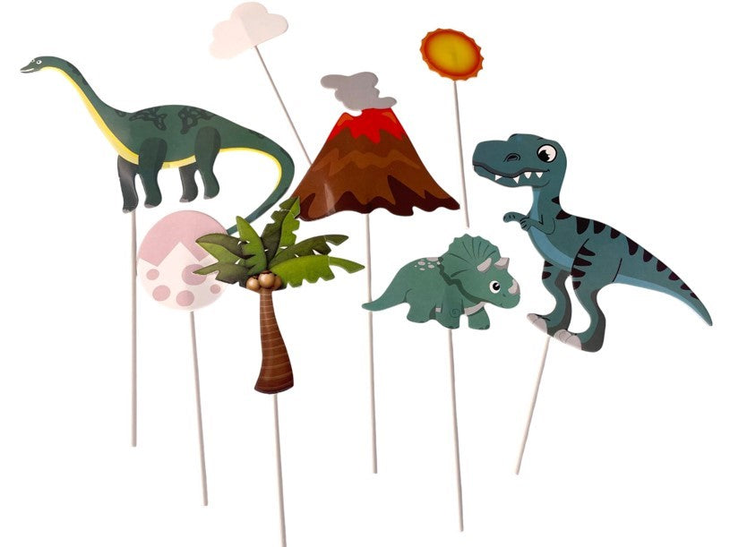 Topper em papel Dinossauros conj 8