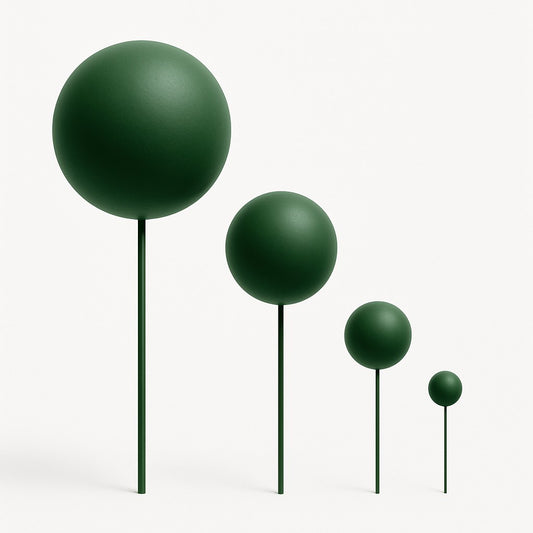 Topper Bolas Verde Escuro - conj. 4