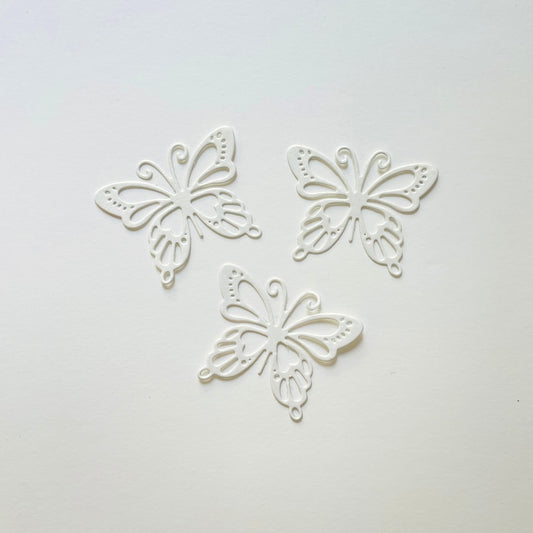 Sweetart Borboleta Decorativa Branca, Conj 3