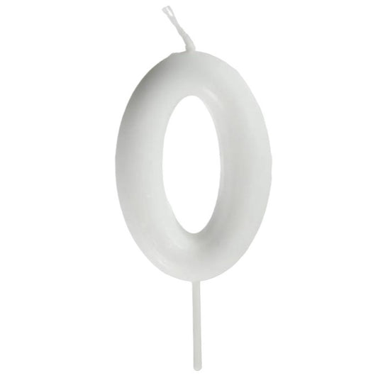 Vela nº 0 Branco Pérola 5,5cm