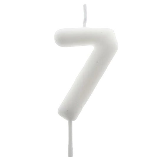 Vela nº 7 Branco Pérola 5,5cm