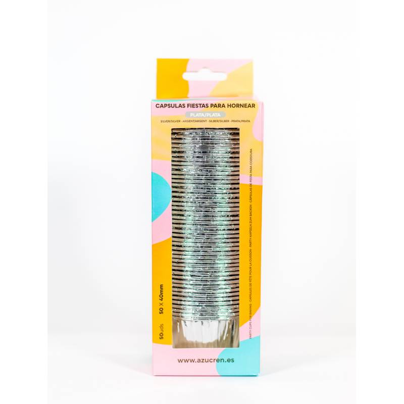 Tacinhas prata 50 unid. Azucren