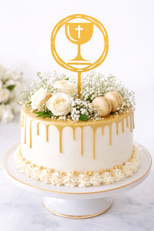 Topo Dourado Cálice