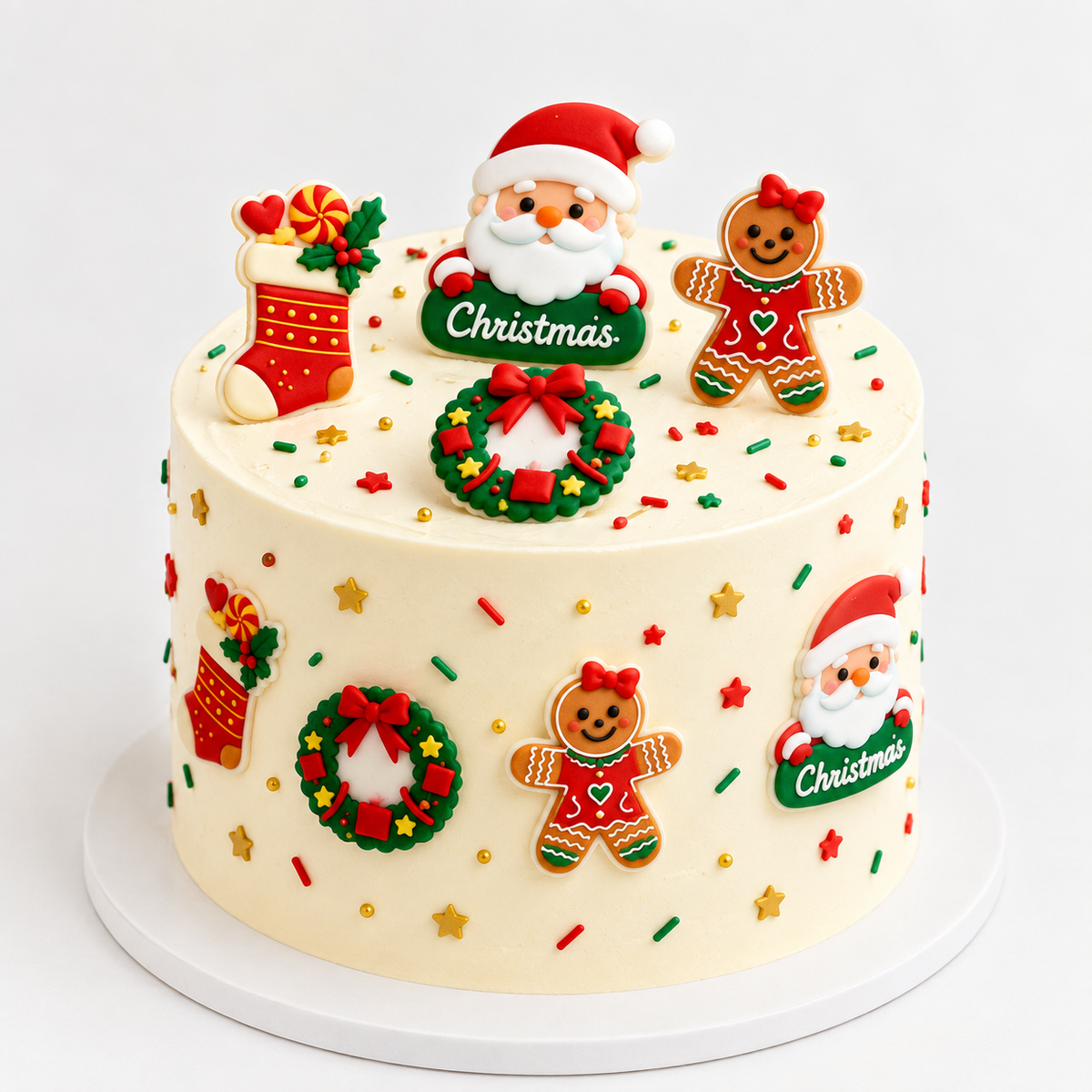 8 decorações em açúcar Natal 1 Azucren